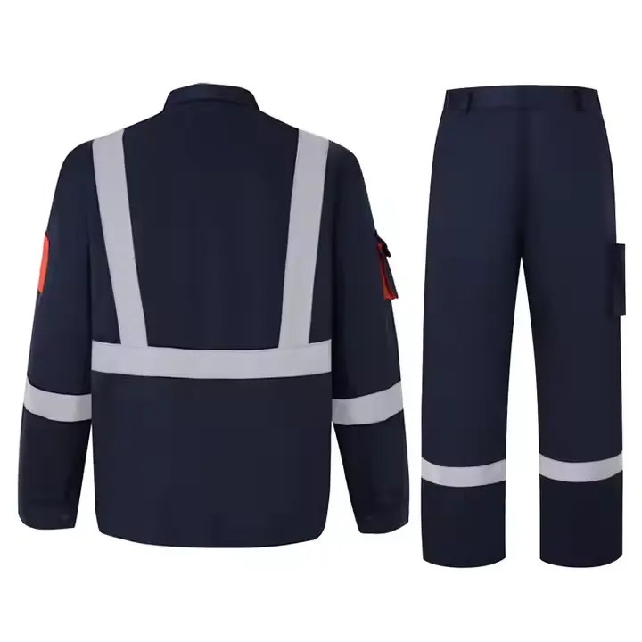 2Pieces Overalls Industrial Reflective Working Uniform - Image 2