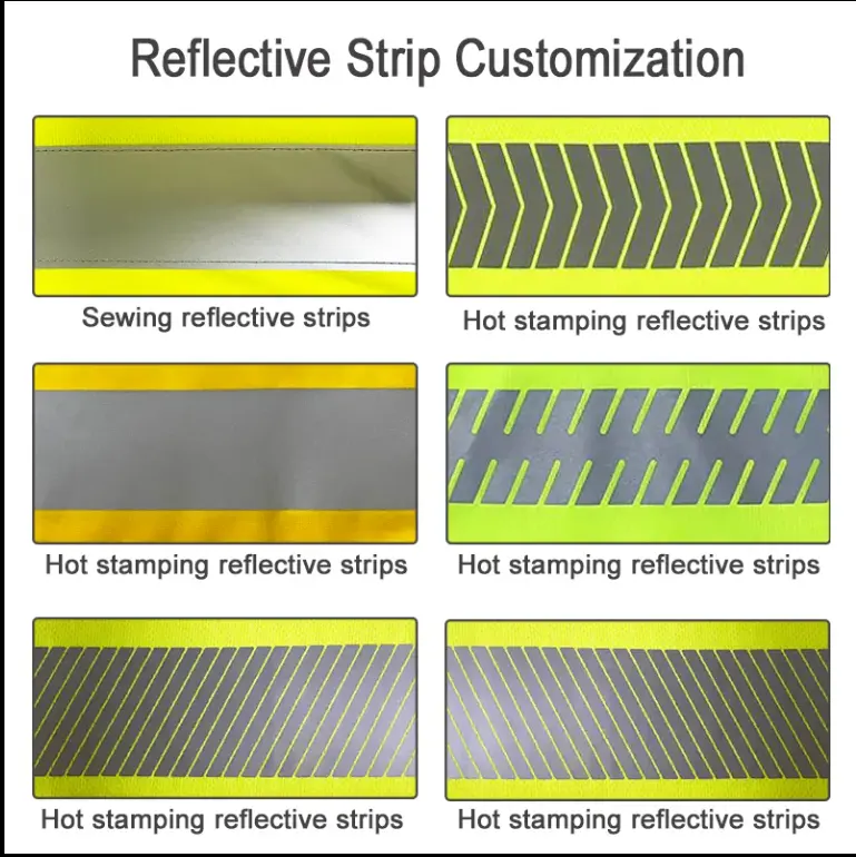 2Pieces Overalls Industrial Reflective Working Uniform - Image 6