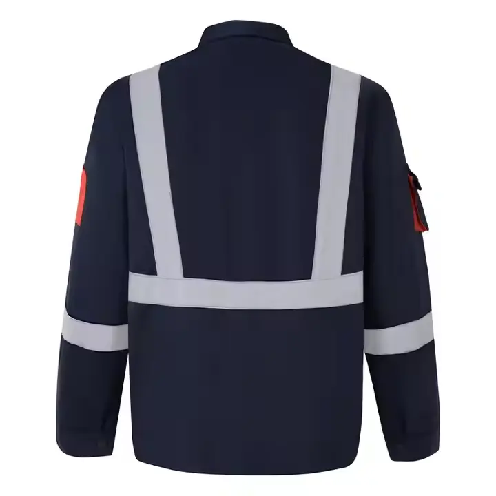 2Pieces Overalls Industrial Reflective Working Uniform - Image 4