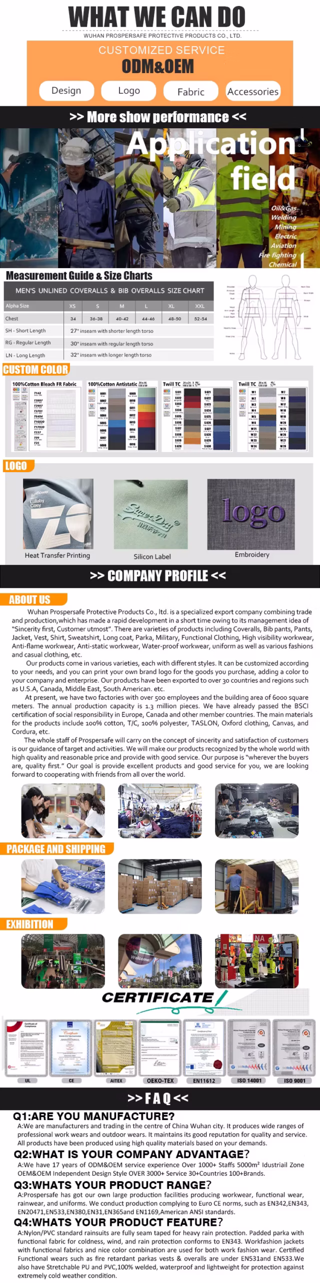 Cotton Safety Clothes Long Sleeve Reflective Hi Vis - Image 4