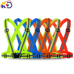 Reflective Vest Hi-vis Adjustable Belt Straps