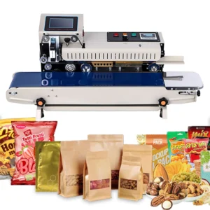 Semi-Automatic Continuous Heat Business Portable Pouch Bag Sealing Machines 2024 With Coding Expiry Date